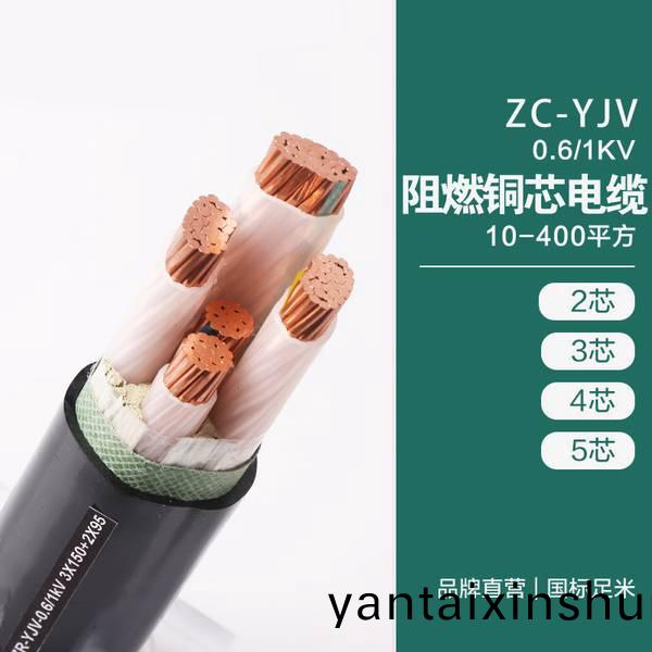 ZC-YJV 0.6/1KV 阻(zu)燃(ran)銅芯電纜 10-400平(ping)方(fang)